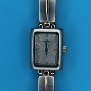 Anne Klein Women’s Silver W/Gold Streak Classy Braclet Dress Watch